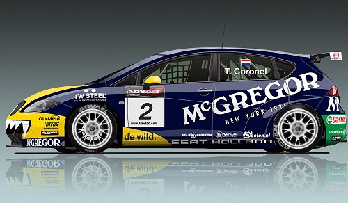 FOTO: Nieuwe LIVERY Seat Leon TDI van Tom Coronel
